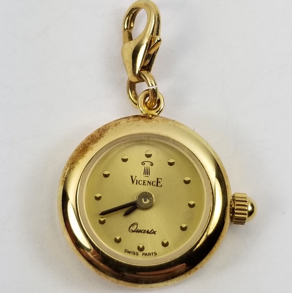 Vicence Jewelry - Gold Watch Charm 14k Gold